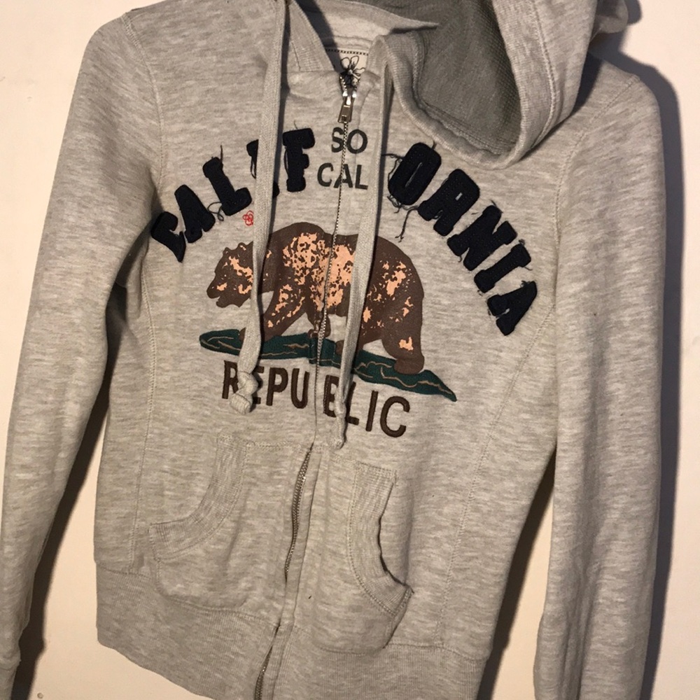 California Republic zip up hoodie